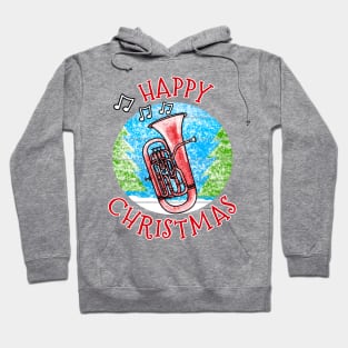 Christmas Euphonium Euphoniumist Brass Musician Xmas 2022 Hoodie